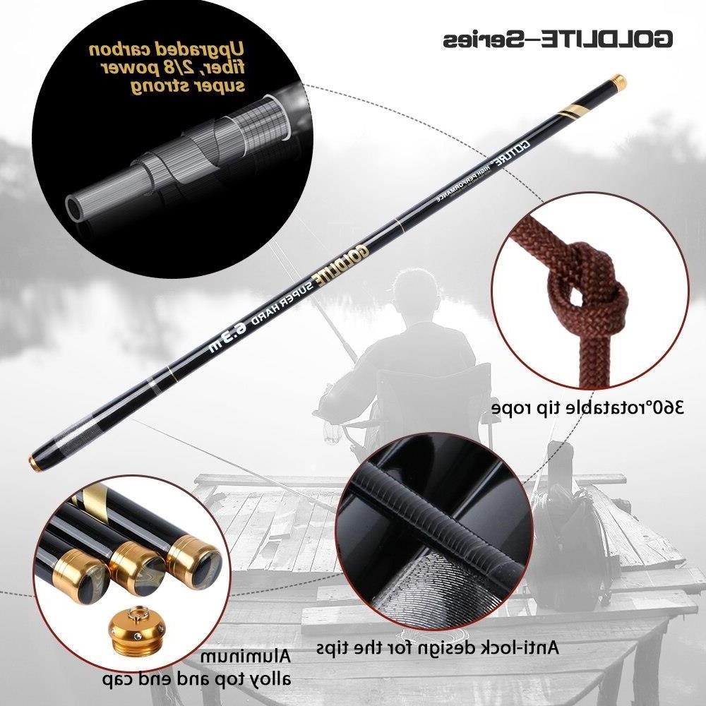 Goture GOLDLITE Super Hard Carbon Stream Ручна телескопічна вудка 2/8 Power  Feeder Carp Fishing Rod 3.6M 4.5M 5.4M 6.3M 7.2M - Вудилища < Вдала Рибалка