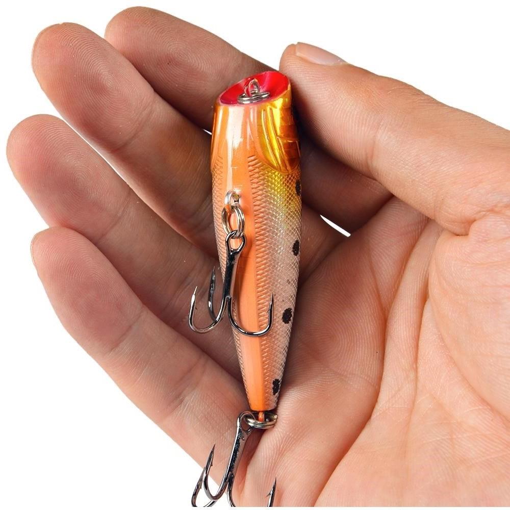 LINGYUE Fishing Lures Minnow VIB Popper Hard Bait Lures with