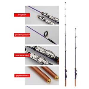 LINNHUE Baitcasting Rod Fishing Rod Reel Combo 2.13m XH Super Hard 2  Section Travel Pesca Bait 10-50g Lure Rod