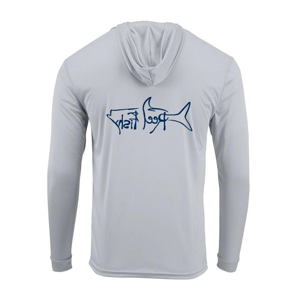 Reel Fishy Apparel Чоловіча футболка для риболовлі з довгим