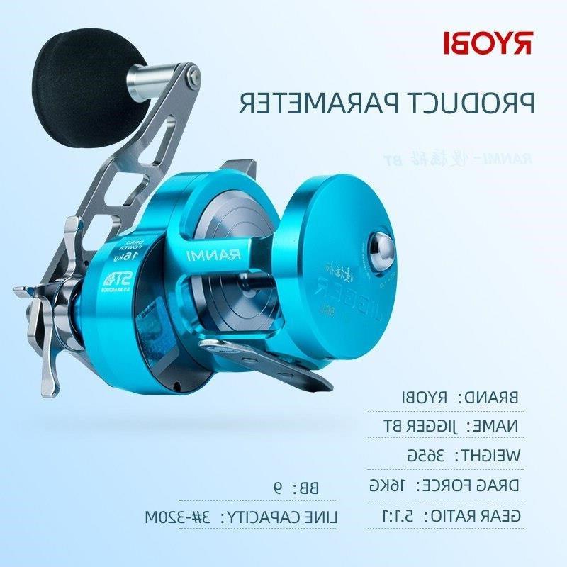 2021 НОВИЙ RYOBI RANMI JIGGER BT 50 Reel Fishing Wheel Max Drag