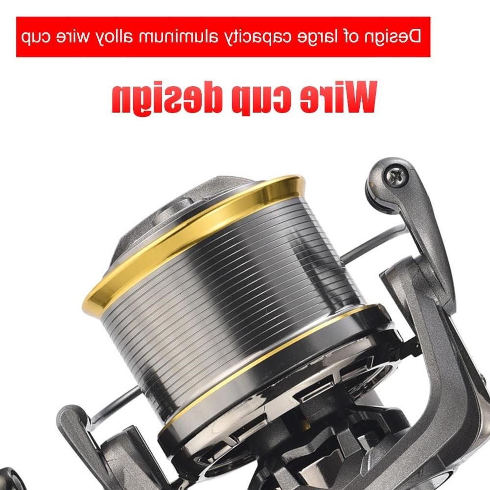 LINNHUE Fishing Reel NGK8000-14000 Spinning Reel 4.8:1 Max Drag