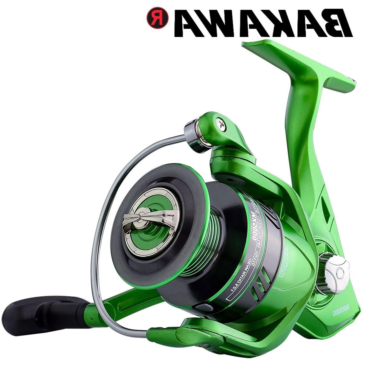 BAKAWA Pesca Fishing Reel Spinning 1000-7000 Series 12KG Max Drag Power  Carp Durable Metal Spiel Gear 5.2:1 Coil Аксесуари - Котушки < Вдала Рибалка